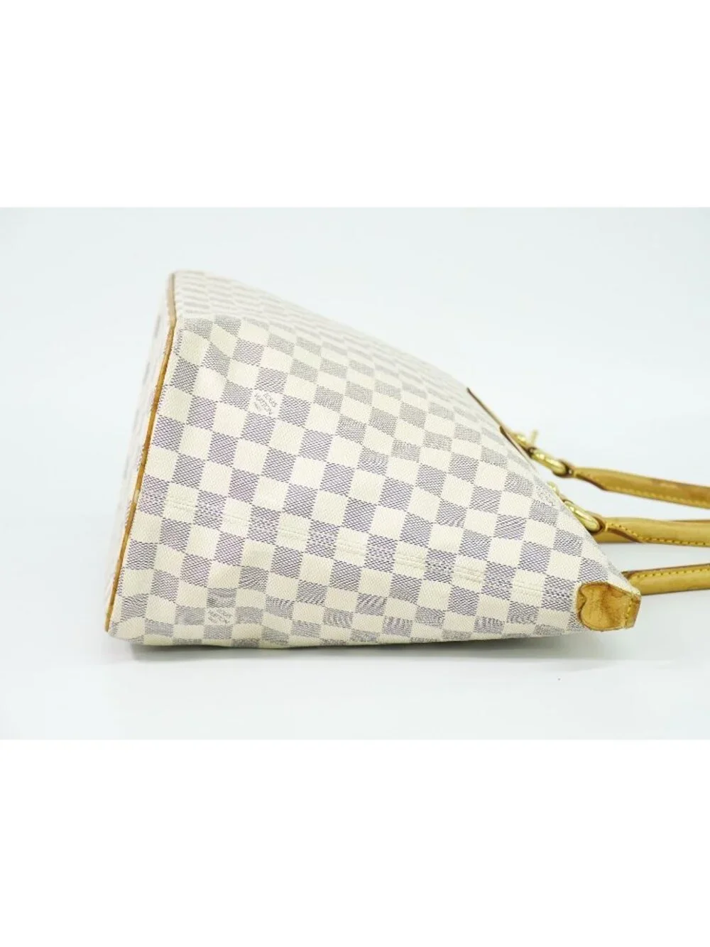 Louis Vuitton LV Saleya MM Damier Azur Shoulder Bag Tote White